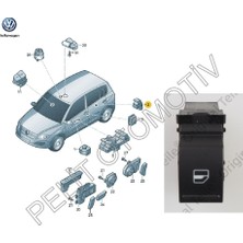 Pelit Otomotiv Altea Sağ Ön ve Arka Cam Düğmesi 7L6959855B