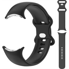 Gpack Google Pixel Watch Kordon Mat Klasik Silikon Sc1 Siyah