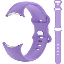 Smcase Google Pixel Watch Kordon Mat Klasik Silikon Sc1 Mor