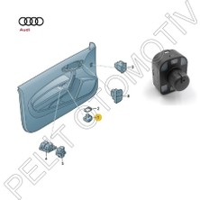 Pelit Otomotiv Audi A1 Katlanabilir  Ayna Ayar Düğmesi 8E0959565A