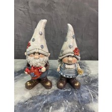 Gardenya Gnome  Şans Bahçe Cüceleri  2  ' Li Takım