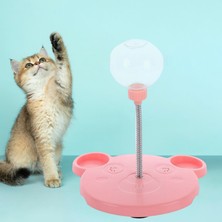 B Baosity Köpek Kedi Yavaş Besleyici Oyuncak Etkileşimli Dispenser Kitten Kitty Iç Mekan Pembesi Yok Katnip Top (Yurt Dışından)