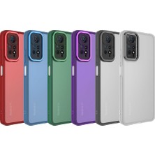 Case 4U Xiaomi Redmi Note 11 Pro 5G Kılıf Kamera Korumalı Parlak Tasarımlı Renkli Darbe Emici Transparan Post Kapak Şeffaf