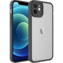 Case 4U Apple iPhone 11 Kılıf Kamera Korumalı Parlak Tasarımlı Renkli Darbe Emici Transparan Post Kapak Siyah