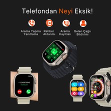 Seyu Watch Watch Ultra Hk8 Pro Max Siyah Iphone ve Android Tüm Telefonlara Uyumlu Amoled Akıllı Saat