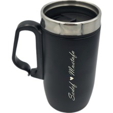 Sedef Silver Kişiye Özel Isim Yazılabilir Hediyelik Isimli 240 ml Paslanmaz Çelik Termos Kulplu Bardak Mug Kahve Çay Thermos Matara