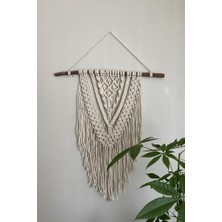 Floral Macrame Design Makrome Duvar Dekoru