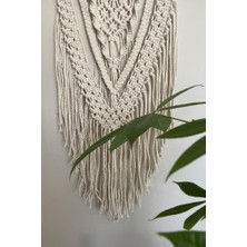 Floral Macrame Design Makrome Duvar Dekoru