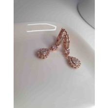 Milamore Jewelry 925 Ayar Gümüş Damla Kesim Küpe