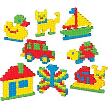Tiktak Bloklar 300 Parça 6 Renk Eğitici ve Çıt Çıt Oyuncak Eğitici Tik Tak Bloklar LEGO Tiktak