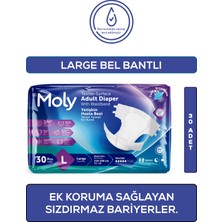 Moly Bel Bantlı Hasta Bezi Large 30'lu