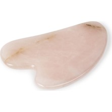 Therapium Naturalis Pembe Kuvars Taşı Gua Sha Masaj Aleti Kalp