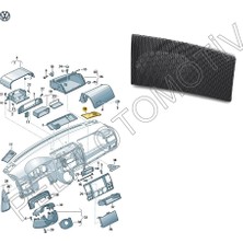 Pelit Otomotiv Transporter T5 (2003-2015) Sağ Hoparlör Kapağı 7H0857228