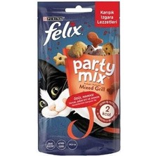 Felix Party Mix 3’lü Ödül Maması Karışık Izgara Lezzetler 60 G Yetişkin Kediler İçin