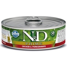 N&D Nd Prime Tavuk ve Narlı Kedi Konservesi 80 gr