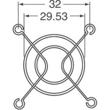 Cin 40X40MM Metal Fan Koruma Teli - Fan Muhafazası