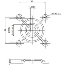 Cin 40X40MM Metal Fan Koruma Teli - Fan Muhafazası