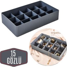 Xnews Chaperon 15 Gözlü Takı ve Çekmece Organizer Gri 718055