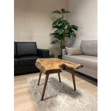 Kastawoods 2230048 Doğal Ceviz El Yapımı Kütük Orta Sehpa