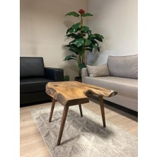 Kastawoods 2230048 Doğal Ceviz El Yapımı Kütük Orta Sehpa
