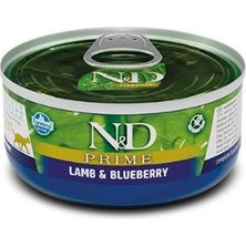 N&D Nd Prime Kuzu Etli ve Yaban Mersinli Kedi Konservesi 80 gr
