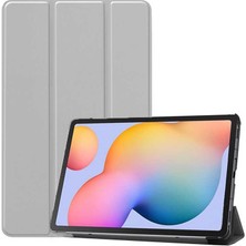 HEPTEKİLETİŞİM Samsung Galaxy Tab S6 Lite Kılıf Arkası Silikon Pu Deri 360 Koruma P610 P615 P617N (Sc.)