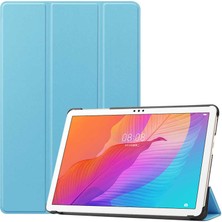 HEPTEKİLETİŞİM Huawei Matepad T10 / T10S Kılıf Arkası Silikon Pu Deri 360 Koruma (Sc.)