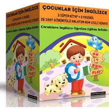 Enine Boyuna Eğitim Çocuklar İçin İngilizce Eğitim Seti (3 Kitap - 15 Saat Anlatım)