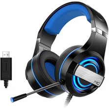 Coofbe 4d Surround Rgb Işıklı USB Girişli Profesyonel Oyuncu Kulaklığı Kafaüstü Gaming Kulaklığı