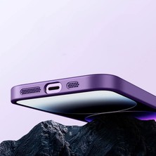 Zebana Apple iPhone 14 Pro Max Kılıf Zebana Lenix Silikon Kılıf (Kablosuz Şarj Destekli) Derin Mor