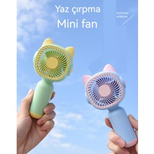 Zehraa USB Mini El Fanı - Mavi (Yurt Dışından)