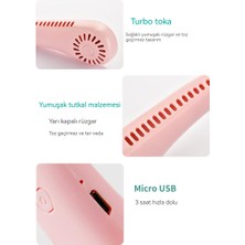 Zehraa USB Mini El Fanı - Pembe (Yurt Dışından)