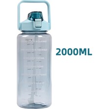 Zehraa 2000ML Taşınabilir Su Matarası - Siyah (Yurt Dışından)