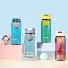 Zehraa 650ML Taşınabilir Su Matarası - Gri (Yurt Dışından)