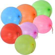 Atom Balon Atom Renkli Punch Balon, Büyük (100 Adet)