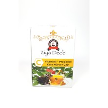 Ziya Dede 2 Adet Atom C Vitaminli Kara Mürver Çayı Vitaminli Propolisli 150 gr
