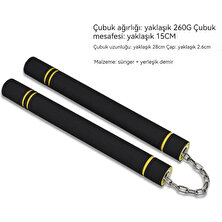 QJqian Nunchaku Uygulama Çubuğu Nunchaku Taekwondo Eğitim Performans Çubuğu (Yurt Dışından)