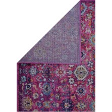 Konfor Vintage 7653 Pembe Eskitme Dokuma Halı80x150