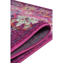 Konfor Vintage 7653 Pembe Eskitme Dokuma Halı80x150