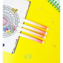 Giftmoda Morandi Tarzı Kahve Tonları 4'lü Keçeli Kalem