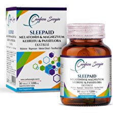 Canfeza Sezgin Sleepaid Melatonin & Magnezyum Kediotu & Passiflora Ekstresi 30 Tablet