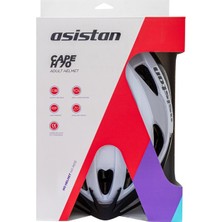 Asistan Cape H70 Kask Beyaz - Gri ( M Beden )