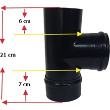 Pelet Baca 80 mm Te Modül ve Kapak  (Ø 80 Mm)