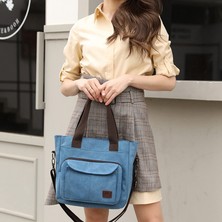 Laıbmfc Tuval Tote Crossbody Çanta - Mavi (Yurt Dışından)