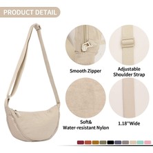 Laıbmfc Naylon Crossbody Sling Çantası - Bej (Yurt Dışından)