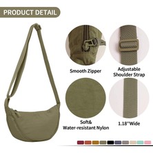 Laıbmfc Naylon Crossbody Sling Çantası - Zeytin Yeşili (Yurt Dışından)
