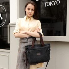 Laıbmfc Tuval Tote Crossbody Çanta - Siyah (Yurt Dışından)
