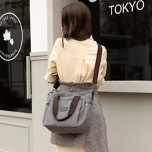Laıbmfc Tuval Tote Crossbody Çanta - Gri (Yurt Dışından)