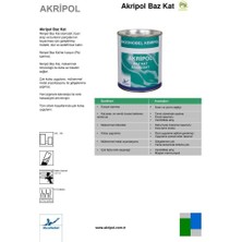 Akzonobel Akripol Bazkat Renault TR-71630 Gris Xerus (Füme) Akrilik Sonkat Oto Boyası 1 Litre