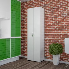 Modilayn 8 Raflı Çok Amaçlı Dolap Banyo Mutfak Ofis Dolabı